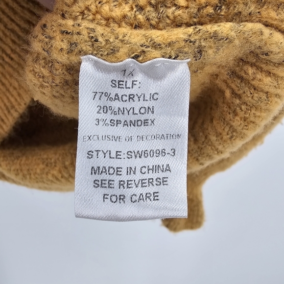 See and be seen crew neck embroidered poppy sweater womens size 1x - Picture 5 of 9